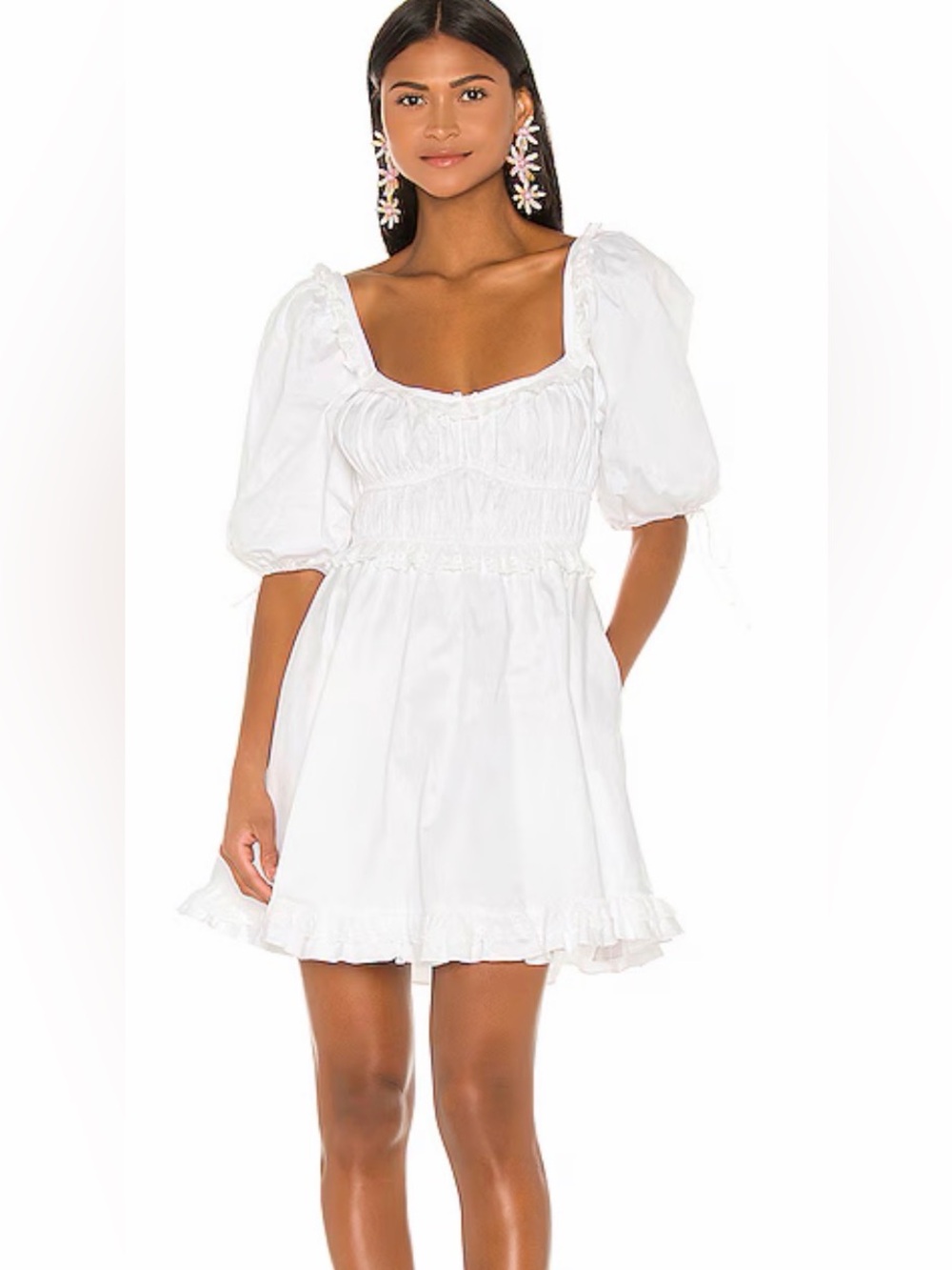 NWT Jackson Mini Dress in Ivory For Love & Lemons